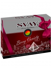 Чай ассорти Svay Berry Variety, упаковка 48 пирамидок (36 шт. по 2,5 г и 12 шт. по 2 г)